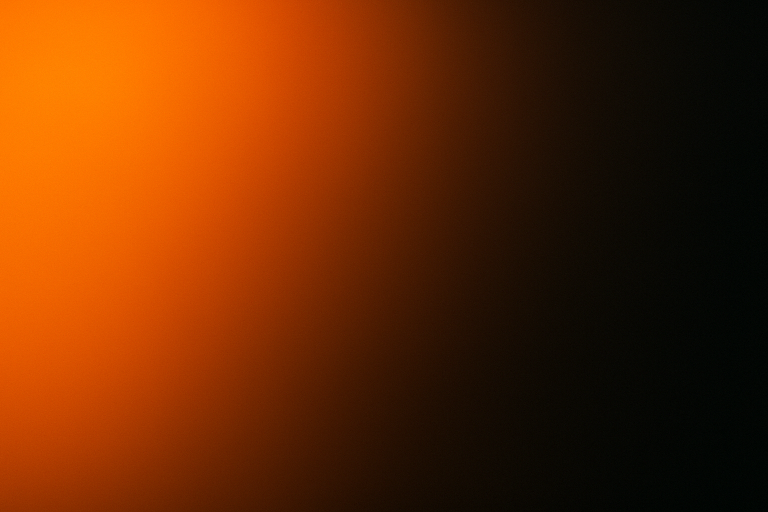 bright orange background with black gradient smooth